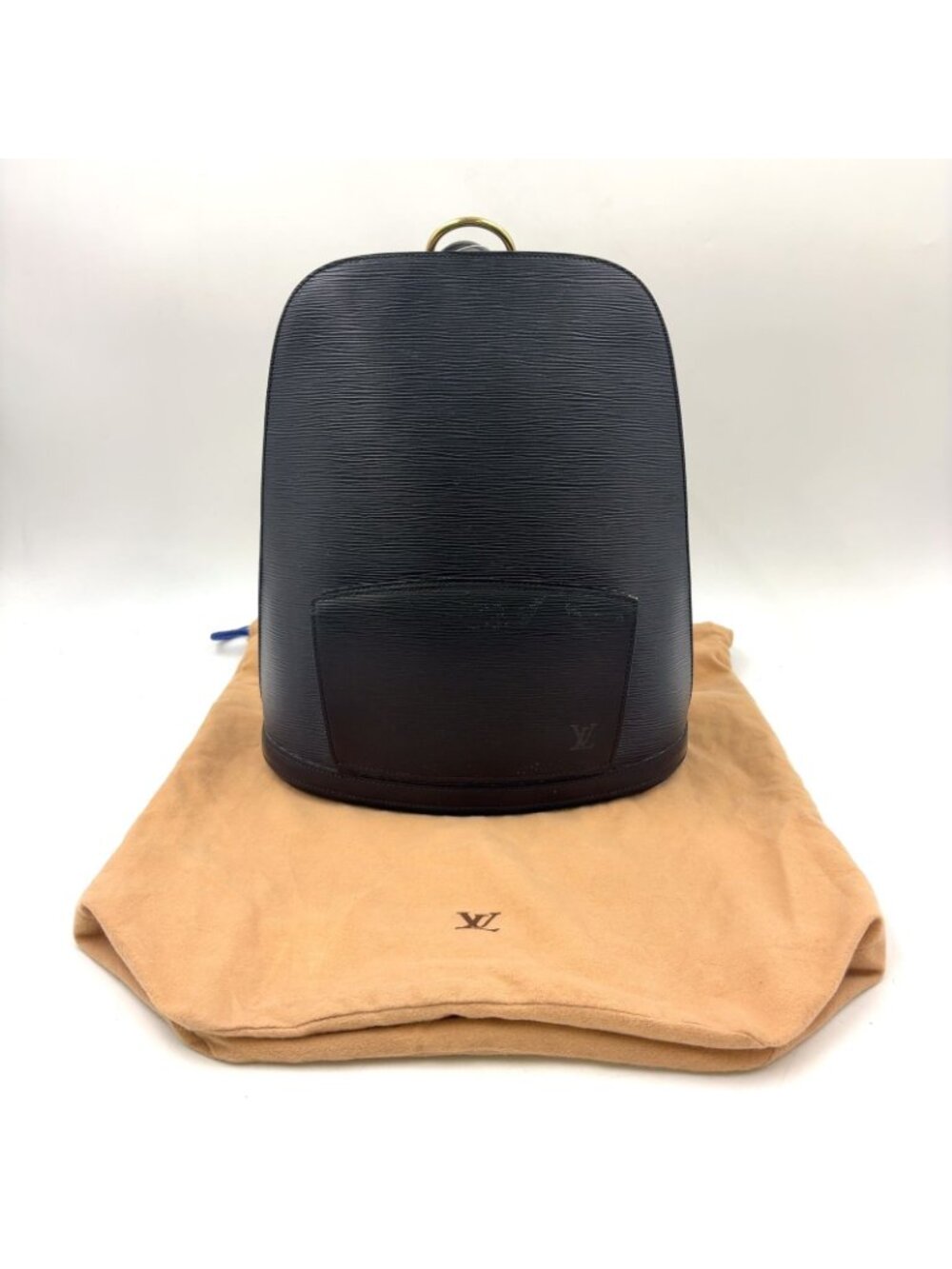 Louis Vuitton Gobelins Epi Noir Leather Black Backpack Gold - Picture 15 of 15